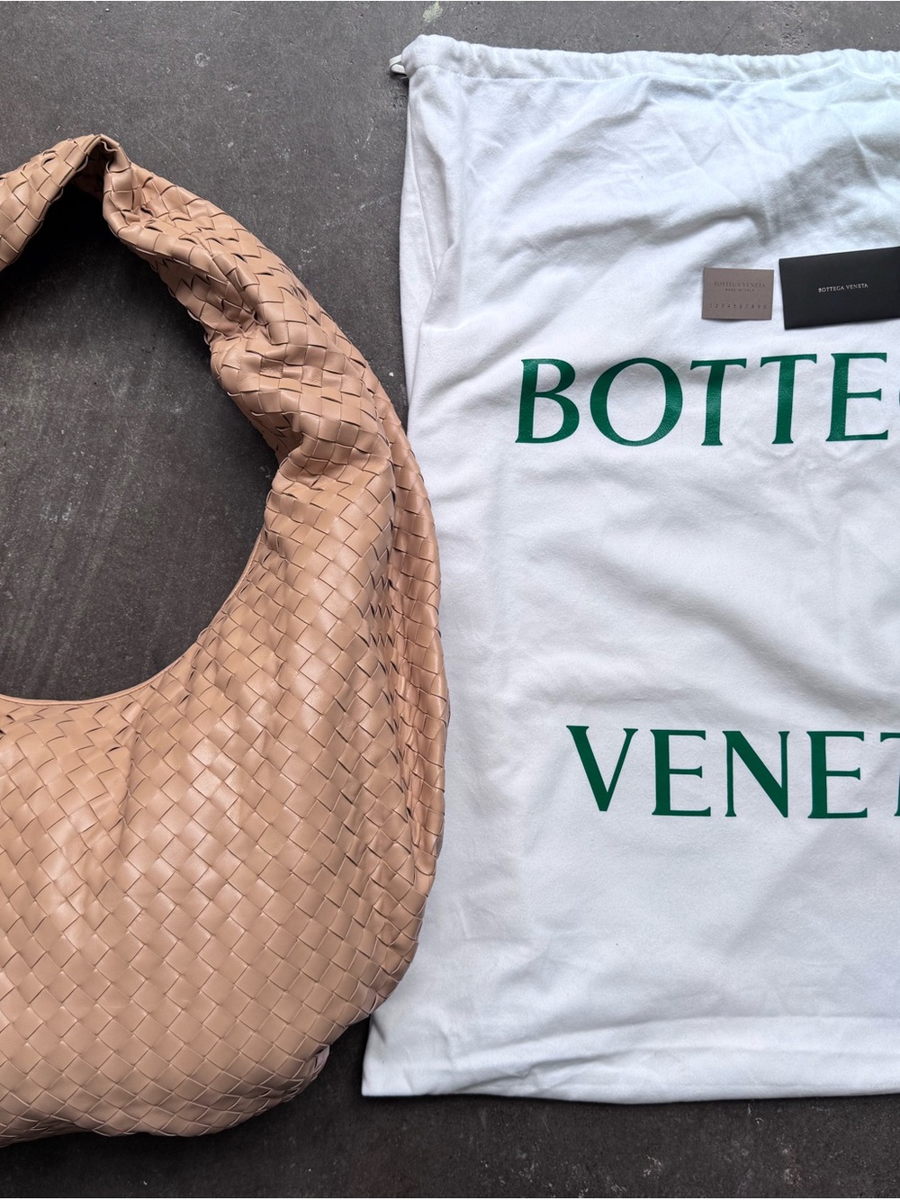 Bottega Veneta Tan Intrecciato Woven Hobo Shoulder Bag - Picture 8 of 8